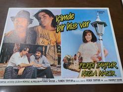 İçimde Bir His Var Filmi  - Lobi Kart Seti  - Lobby Cards Set - Ferdi Tayfur- Necla Nazır - İhsan Baysal- Fatoş Çelik- Mümtaz Alpaslan - Tuğba Tayfur- Funda Tayfur- Mahmut Demir - 8'li Set