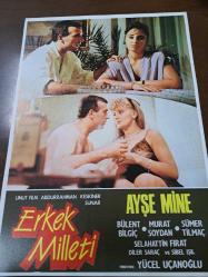 Erkek Milleti  Filmi  - Lobi Kart Seti  - Lobby Cards Set - Ayşe Mine- Bülent Bilgiç - Murat Soydan- Sümer Tilmaç - Selahattin Fırat- Diler Saraç- Sibel Işıl- 7'li Set