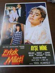 Erkek Milleti  Filmi  - Lobi Kart Seti  - Lobby Cards Set - Ayşe Mine- Bülent Bilgiç - Murat Soydan- Sümer Tilmaç - Selahattin Fırat- Diler Saraç- Sibel Işıl- 7'li Set