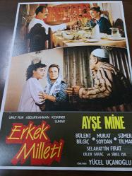 Erkek Milleti  Filmi  - Lobi Kart Seti  - Lobby Cards Set - Ayşe Mine- Bülent Bilgiç - Murat Soydan- Sümer Tilmaç - Selahattin Fırat- Diler Saraç- Sibel Işıl- 7'li Set