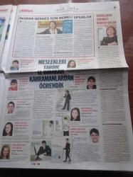 Milliyet Renkli Ufuklar Gazetesi - 23 Nisan 2011 - Öğretmenler Doktorlar Hemşireler Mühendisler Arkeologlar Sporcular Tasarımcılar Bize Bırakacağınız Dünya İçin Size Yazdık - Bir Ansiklopedi Okudum Hayatım Değişti - Ünlüler 600 Çocuğa 11 İlde 11 Mesleği Anlattı -  Tarihe İz Bırakanlardan Meslekleri Öğrendik - Çocuk Şenliği Bu Yıl Tam 27. Kez Düzenleniyor - Türkiye Eğitim Gönüllüleri Vakfı Genel Müdürü Nurdan Şahin