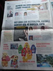 Milliyet Renkli Ufuklar Gazetesi - 23 Nisan 2011 - Öğretmenler Doktorlar Hemşireler Mühendisler Arkeologlar Sporcular Tasarımcılar Bize Bırakacağınız Dünya İçin Size Yazdık - Bir Ansiklopedi Okudum Hayatım Değişti - Ünlüler 600 Çocuğa 11 İlde 11 Mesleği Anlattı -  Tarihe İz Bırakanlardan Meslekleri Öğrendik - Çocuk Şenliği Bu Yıl Tam 27. Kez Düzenleniyor - Türkiye Eğitim Gönüllüleri Vakfı Genel Müdürü Nurdan Şahin