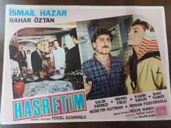Hasretim Filmi  - Lobi Kart Seti  - Lobby Cards Set - İsmail Hazar - Bahar Öztan - Salih Kırmızı - Merih Fırat - Kadir Savun - Baki Tamer - Hüseyin Kutman - Renan Fosforluoğlu - Yücel Uçanoğlu - Hülya Hancı - 8'li set