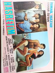 Hasretim Filmi  - Lobi Kart Seti  - Lobby Cards Set - İsmail Hazar - Bahar Öztan - Salih Kırmızı - Merih Fırat - Kadir Savun - Baki Tamer - Hüseyin Kutman - Renan Fosforluoğlu - Yücel Uçanoğlu - Hülya Hancı - 8'li set