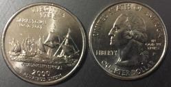 2000.VIRGINIA EYALET ÇEYREK DOLAR.USA
