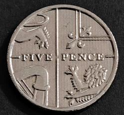 İNGİLTERE 5 PENCE 2016