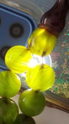 MALZEMESİ OSMANLI YAPIMI ORTA DÖNEM MÜCEVHER KUTUSUNDAN YAPILMA SIKMA KEHRİBAR AÇIK YEŞİL MÜTHİŞ TESPİH RRR1 BRONZ ÜSTÜ ALTIN KAPLAMA PÜSKÜLLÜ