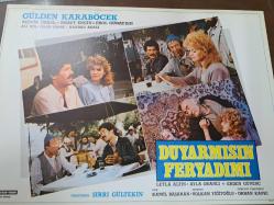 Duyarmısın Feryadımı Filmi  - Lobi Kart Seti  - Lobby Cards Set - Gülden Karaböcek- Münir Özkul- Mesut Engin- Erol Günaydın- Ali Şen- Diler Saraç- Handan Adalı- Leyla Altın- Ayla Oranlı- Kamil Başaran- Volkan Yiğitoğlu - 8'li Set
