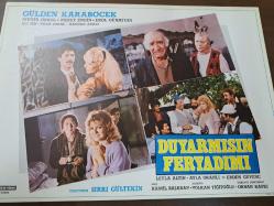 Duyarmısın Feryadımı Filmi  - Lobi Kart Seti  - Lobby Cards Set - Gülden Karaböcek- Münir Özkul- Mesut Engin- Erol Günaydın- Ali Şen- Diler Saraç- Handan Adalı- Leyla Altın- Ayla Oranlı- Kamil Başaran- Volkan Yiğitoğlu - 8'li Set