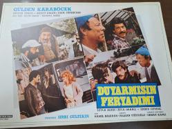Duyarmısın Feryadımı Filmi  - Lobi Kart Seti  - Lobby Cards Set - Gülden Karaböcek- Münir Özkul- Mesut Engin- Erol Günaydın- Ali Şen- Diler Saraç- Handan Adalı- Leyla Altın- Ayla Oranlı- Kamil Başaran- Volkan Yiğitoğlu - 8'li Set