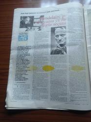 Cumhuriyet Kitap Gazetesi - 22 Nisan 2004- Sayı 740 - Selim İleri Her Roman Eksik Kalmıştır Ya Yarın Yapayalnız - Asuman Kafaoğlu Büke Pascal Bruckner'in Romanı Güzellik Hırsızlarını Değerlendiriyor- Enver Aysever'le Geç Kalmış Romantik Üzerine - Siyaset Felsefesi Sözlüğü - İnsancıl Hukuk Sözlüğü - Marksist Düşünce Sözlüğü