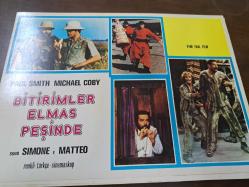 Bitirimler Elmas Peşinde Filmi  - Lobi Kart Seti  - Lobby Cards Set - Paul Smith - Michael Coby - 8'li Set