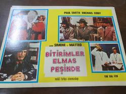 Bitirimler Elmas Peşinde Filmi  - Lobi Kart Seti  - Lobby Cards Set - Paul Smith - Michael Coby - 8'li Set