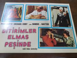Bitirimler Elmas Peşinde Filmi  - Lobi Kart Seti  - Lobby Cards Set - Paul Smith - Michael Coby - 8'li Set