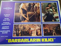 Barbarların Kılıcı Filmi  - Lobi Kart Seti  - Lobby Cards Set - Sabrına Siani - Peter Mac Coy - Yvonne Fraschetti- Antony Freeman - Margareta Range - 8'li Set