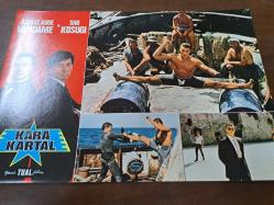 Kara Kartal Filmi  - Lobi Kart Seti  - Lobby Cards Set - Jean Claude Van Dame - Sho Kosugı - 6'lı Set