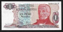 ** ARJANTİN ( 1 * PESO ARGENTİNO ) 1983 - 84 - ÇİL