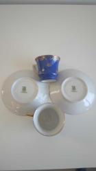 Çekoslavak Malı Bohemia Çift Kahve Fincanı