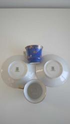 Çekoslavak Malı Bohemia Çift Kahve Fincanı