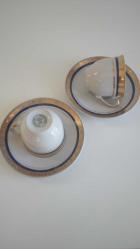 Vintage Kütahya porselen Çift Kahve Fincanı