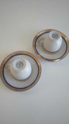 Vintage Kütahya porselen Çift Kahve Fincanı