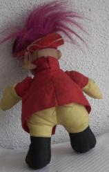 GÖVDESİ BEZ BAŞI PLASTİK MOR SAÇLI OYUNCAK MASTER  BEBEK SAÇ DAHİL 20 CM