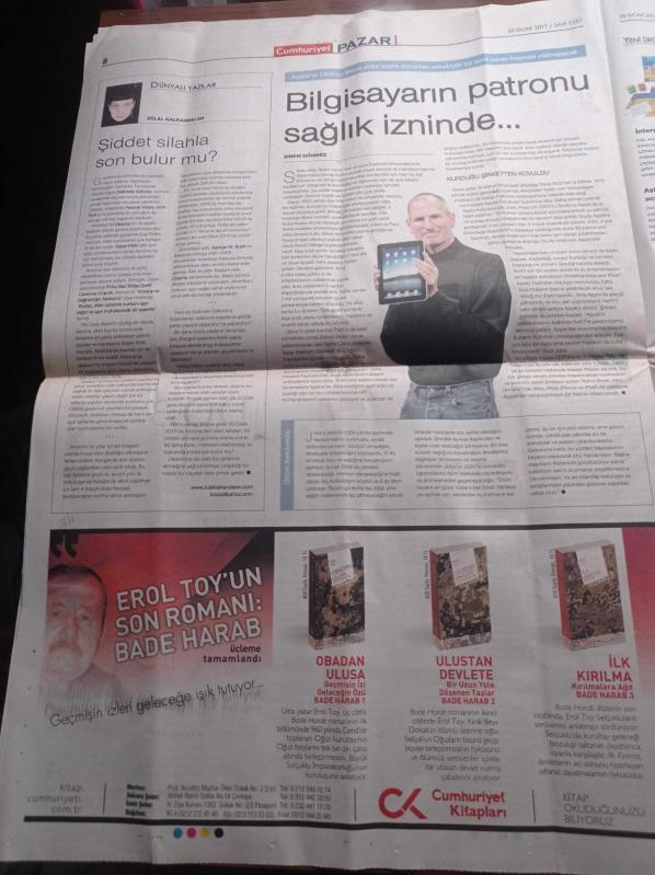 Cumhuriyet Pazar Gazetesi 30 Ocak 2011 Sayı 1297 İki Dilli  