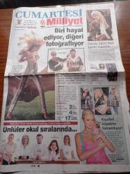 Milliyet Cumartesi Gazetesi - 16 Aralık 2006 -  Paris Hilton Ve Bambi - Siren Ertan Ve Mavi - Fotoğrafçı Nihat Odabaşı Ve Konsept Danışmanı Kerem Fildişi Fotoğrafı - Ünlüler Okul Sıralarında - Sertab Erener - Emel Sayın - Kıvanç Tatlıtuğ - Nil Karaibrahimgil - Gülben Ergen - Derviş Zaim'den Tarihi Macera