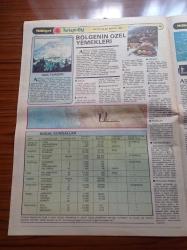 Milliyet Turizm Gazetesi - 7 Mayıs 1981 - Akdeniz Bölgesi 2 - Türkiye'nin Riviera'sı Antalya - Konyaaltı Plajı - Bölgenin Yemekleri - Domates Civesi - Turunç Reçeli - Arap Aşı - Kölle - Turist Cenneti Alanya - Damlataş Mağarası - Beldibi Mağarası