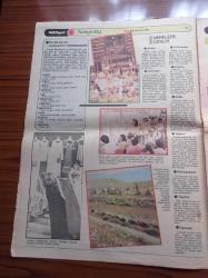 Milliyet Turizm Gazetesi - 8 Mayıs 1981 - Kleopatra'nın Denize Girdiği Sahiller Side - Çeşme - Agora - Gimnazyum - İlçeler Birbirinden Farklı Özellikler Taşıyor - Aspendos Dünyada Günümüze Kadar En İyi Korunmuş Tiyatro - Manavgat - Finike
