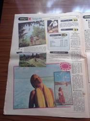 Milliyet Turizm Gazetesi - 8 Mayıs 1981 - Kleopatra'nın Denize Girdiği Sahiller Side - Çeşme - Agora - Gimnazyum - İlçeler Birbirinden Farklı Özellikler Taşıyor - Aspendos Dünyada Günümüze Kadar En İyi Korunmuş Tiyatro - Manavgat - Finike