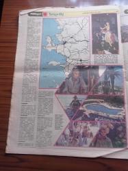 Milliyet Turizm Gazetesi - 12 Mayıs 1981 - Ege Bölgesi - İzmir - Enternasyonal Fuarın Açıldığı Kültürpark Festivaller Kentinin Eğlence Merkezi - Saat Kulesi - İzmir Arkeoloji Müzesi - Karşıyaka - İzmir 1081 Yılında Çaka Bey Taraf Tarafından Fethedildi - Ege'de Kara Ve Deniz Avcılığı