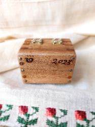 El yapımı, evlilik teklifi yüzüğü için özel mücevher kutusu