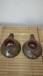 Eski İtalyan Terracotta Çift Vazo
