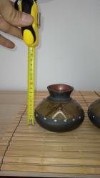 Eski İtalyan Terracotta Çift Vazo