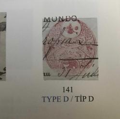 1904 KARMA ÜCRETLER  SÜLEYMANİYE FİSKAL PULLAR NO .141 / FRAGMANDA - KESİLMEMİŞ.