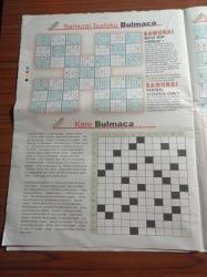 Hürriyet Bil Bul Bulmaca Gazetesi - 15 Nisan 2008 - Ece Uslu Fotoğrafı - Özkan Uğur Fotoğrafı- Ahmet Uğurlu Fotoğrafı - Samurai Sudoku - Kare Bulmaca - Futoshiki - Puzzle Bulmaca - Sayı Bulmaca - Mozaik Bulmaca - Artan Sözcük -