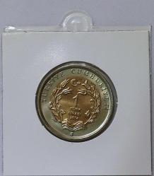 2014 1 Lira Anadolu Kartalı Hatıra Para   No 080