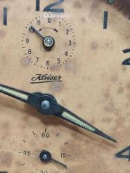 MS1----ALMAN KAİSER MARKA KURMALI MASA SAATİ----ÇALIŞMIYOR BAKIM İSTER