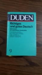 DUDEN 9 -RICHTIGES UND GUTES DEUTSCH, + - İkinci El Kitap