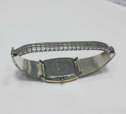 Vintage  MONTANA SİLVERSMİTHS El yapımı Altın ve Gümüş Kakma  Elastik Kayışlı Bayan Kol Saati Amerika   0091