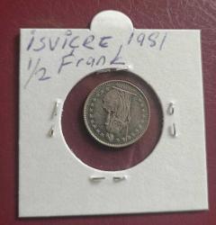 İsviçre 1981 1/2 Frank cil