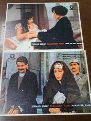Gramafon Avrat Filmi  - Lobi Kart Seti  - Lobby Cards Set  - Türkan Şoray- Hakan Balamir- Yusuf Kurçenli- Varlık Film- 16'lı Set