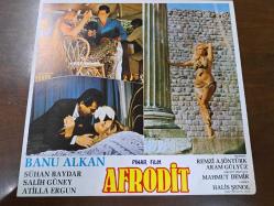 Afrodit  Filmi  - Lobi Kart Seti  - Lobby Cards Set  - Banu Alkan- Sühan Baydar - Salih Güney- Atilla Ergun- Remzi A.Jöntürk- Aram Gülyüz- Mahmut Demir - Halis Şenol - Pınar Film- 2'li Set