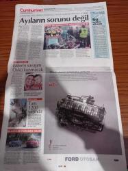 Cumhuriyet Gazetesi - 20 Nisan 2019- Lucescu Beşiktaş'ın Listesinde - Fenerbahçe Galatasaray Derbisi Berabere- CHP Lideri Kemal Kılıçdaroğlu İptal De Kaos Da Olmaz - Soma Tahliyesine Tepki - Oktay Akbal'ı Doğum Gününde Anıyoruz - Adalet Nöbeti Ankara'da - Recep Tayyip Erdoğan Ekrem İmamoğlu'nun Elini Sıkmadı