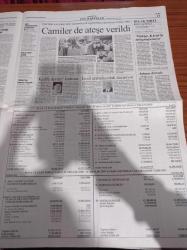 Cumhuriyet Gazetesi- 24 Aralık 2009 - Efes Pilsen Antrenörü Ergin Ataman - Rafael Nadal - İzmir'de Büyük Protesto - 27 Yıllık Yargılama - İranda Camiler Bile Ateşe Verildi - Türkiye Kürt Gazı İstemiyor - Yabancı Dil Sınavı Yapıldı- İstanbul'un Kader Anı - Hasankeyf İçin Umut Işığı