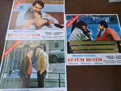 Gülüm Benim Filmi  - Lobi Kart Seti  - Lobby Cards Set  - İbrahim Tatlıses - Derya Tuna - Aydemir Akbaş - Hüseyin Peyda - Göksel Kortay - Hasan Çelik - Güzin Özipek - Erdoğan Ererez - Cahit Berkay - 12'li set