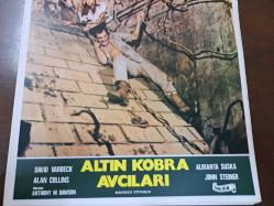 Altın Kobra Avcıları Filmi  - Lobi Kart Seti  - Lobby Cards Set  - David Varbeck - Alan Collins - Almanta Suska - John Steiner - Anthony M. Dawson - Tual Film- 9'lu Set