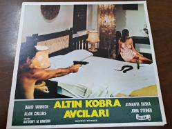 Altın Kobra Avcıları Filmi  - Lobi Kart Seti  - Lobby Cards Set  - David Varbeck - Alan Collins - Almanta Suska - John Steiner - Anthony M. Dawson - Tual Film- 9'lu Set