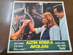 Altın Kobra Avcıları Filmi  - Lobi Kart Seti  - Lobby Cards Set  - David Varbeck - Alan Collins - Almanta Suska - John Steiner - Anthony M. Dawson - Tual Film- 9'lu Set